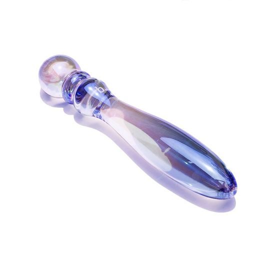 Biird Cecii Violet – Luxury Glass Massage Wand and Dildo (16 × 3 cm)