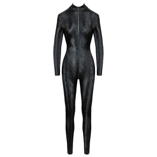 Cottelli Party Jumpsuit s hadím vzorem - černý