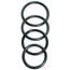 Sportsheets O-Rings Set 4 Assorted Sizes Black