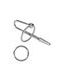 Ouch! Urethral Sounding Metal Plug with Ring