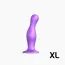 Strap-on-me Curvy XL vlnitý přísavkový dildo fialový