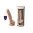 SilexD Model 1 Vibrating Premium Silicone Dual Density Dildo 8" Flesh + remote control