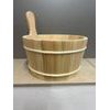 SAUFLEX, dřevěné vědro s naběračkou pine/cedr, 4L, set