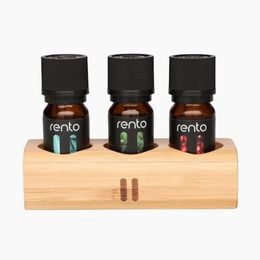 Rento, aroma do finské sauny 3 x 10ml, s dřevěným stojánkem