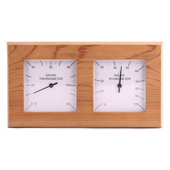 Abatec QUADRAT, 224-THx, teploměr s vlhkoměrem do sauny duo