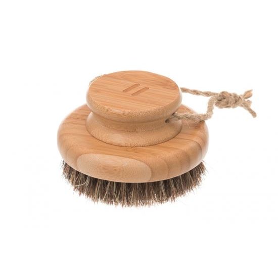 Rento bambusový kartáč s přírodními štětinami, kulatý