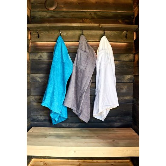 NordicSPA, kilt do sauny froté, pánský, šedý, 90 x 155 cm
