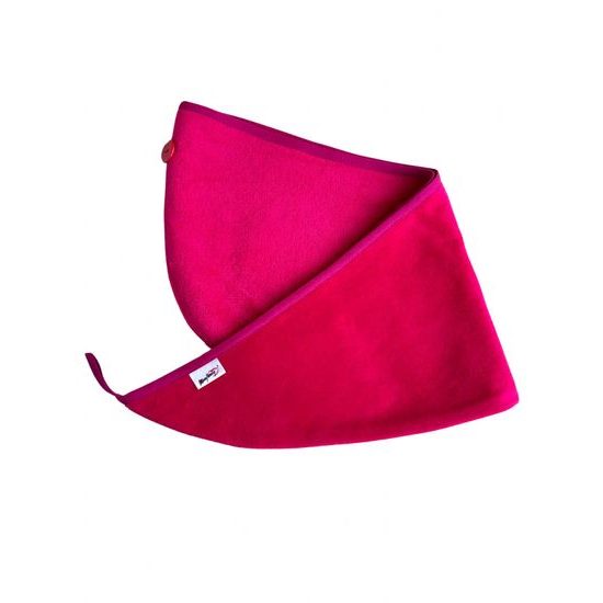 MaryBerry, Raspberry Splasch, turban do sauny, bílý s růžovým lemem