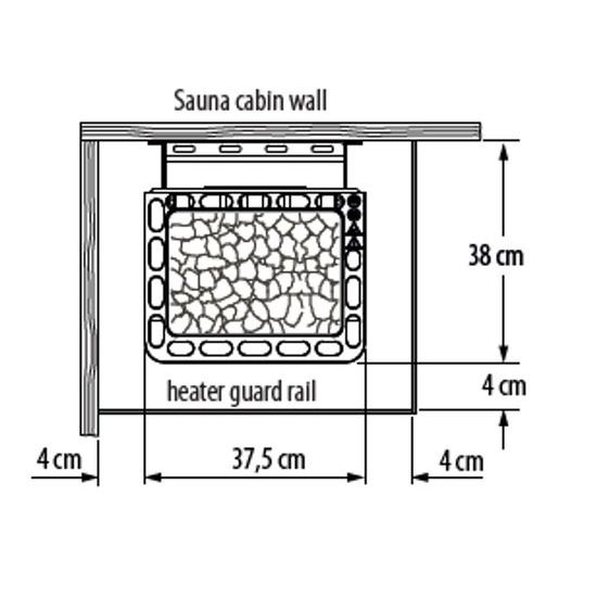 EOS Thermat W závěsná saunová kamna 7,5 kW