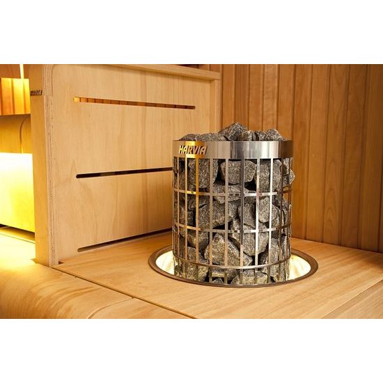 HARVIA Cilindro PC70E, 7 kW saunová kamna, stříbrná