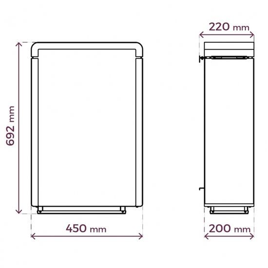 SENTIOTEC Concept R Mini E 4,5 KW závěsná saunová kamna