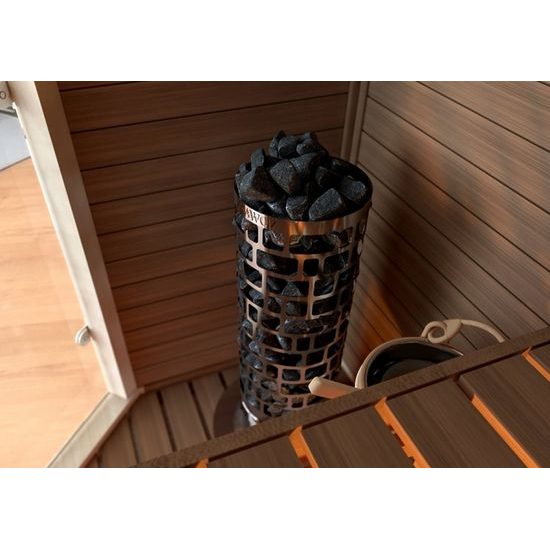 SAWO Aries Round E 7,5 kW saunová kamna, černá