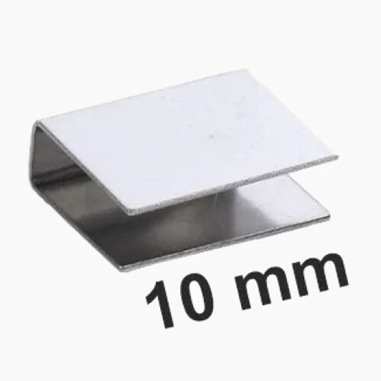 Magnetická U - svorka na sklo tl.10mm s instalací na saunové dveře