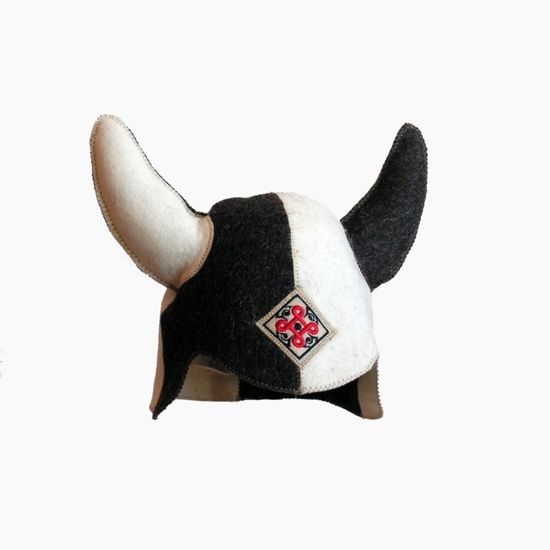 FS, Viking II, klobouk do sauny s barevnou výšivkou