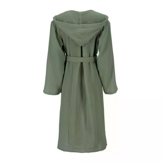 Vossen, mušelínový župan s kapucí, Silent Detox Green