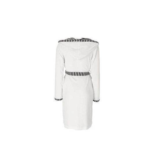 Vossen, dámský župan s kapucí, Juno, barva bílo černá