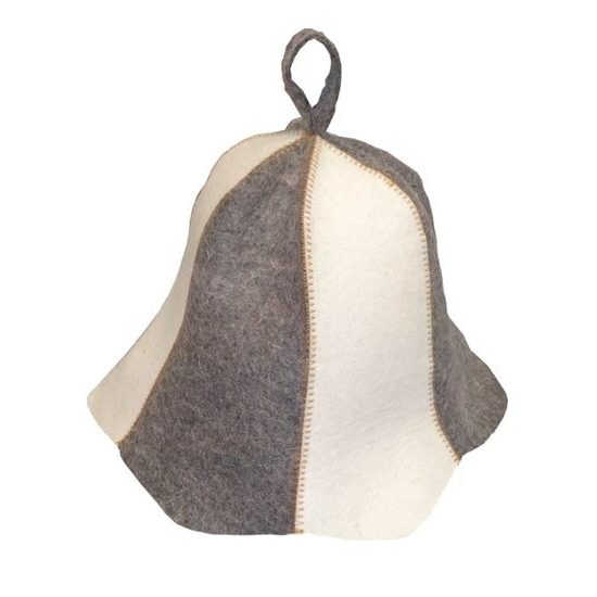 FS, Mix, klobouk do sauny z ovčí vlny, s pruhy