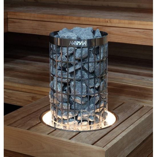 HARVIA Cilindro PC70E, 7 kW saunová kamna, stříbrná