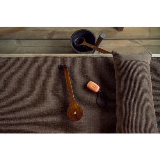 Rento bambusový kartáč kulatý s rukojetí tmavý