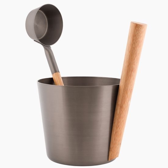 RENTO, hliníkové vědro s rukojetí a naběračkou, 5L, set