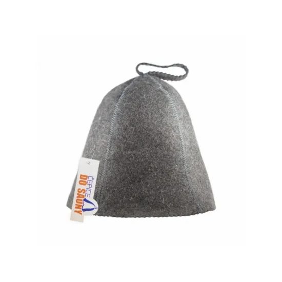 Kipira Onsen, Class D, klobouk do sauny z ovčí vlny, šedý