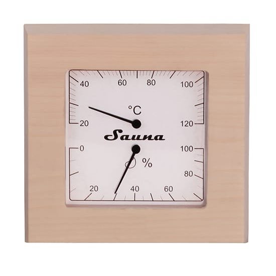 Abatec QUADRAT, 225-THx, teploměr s vlhkoměrem do sauny combi
