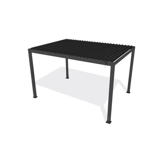 Bioklimatická pergola SPEKTRUM PLUS 4x3 m, volně stojící, antracit