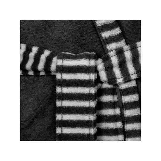 Vossen, dámský župan s kapucí, Juno, barva černo bílá