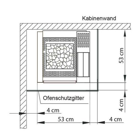 EOS Herkules S60 Vapor, 9 kW saunová kamna s výparníkem