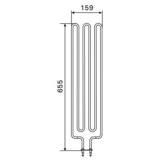 Topné těleso 3000 W, 230 V, spirála pro saunová kamna Harvia Cilindro
