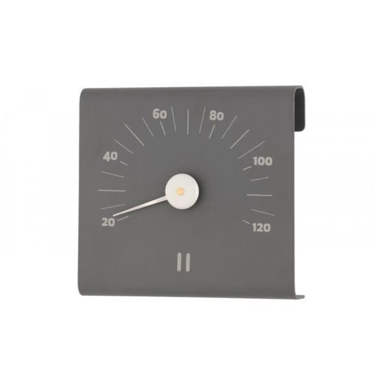 Rento, hliníkový teploměr do sauny čtvercový, šedý