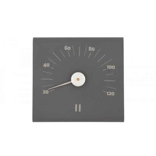 Rento, hliníkový teploměr do sauny čtvercový, šedý