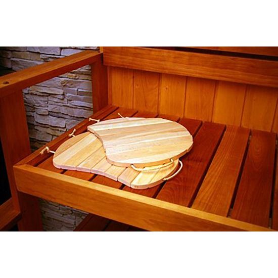 Dřevěný podsedák do sauny, olše 39 x 31 cm