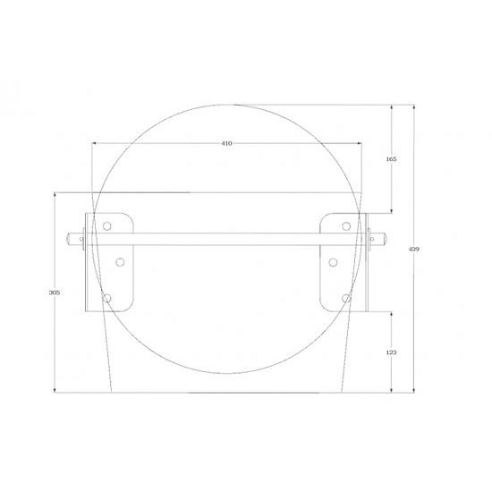 STANDARD, oplachové sprchovací vědro, tmavá olše, 22 l