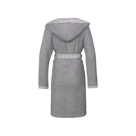 Vossen, dámský župan s kapucí, Juno, barva šedý melír