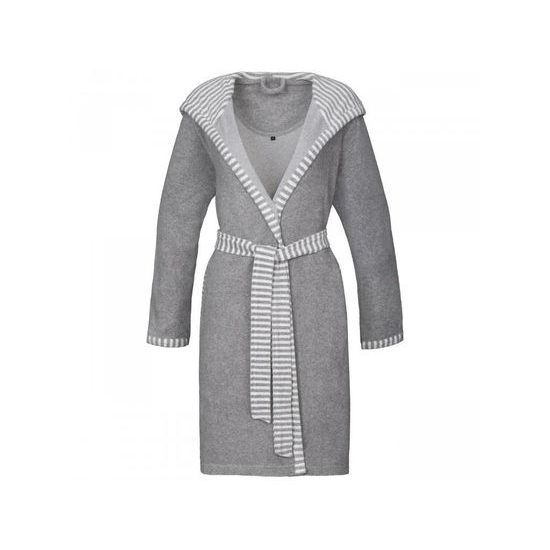 Vossen, dámský župan s kapucí, Juno, barva šedý melír