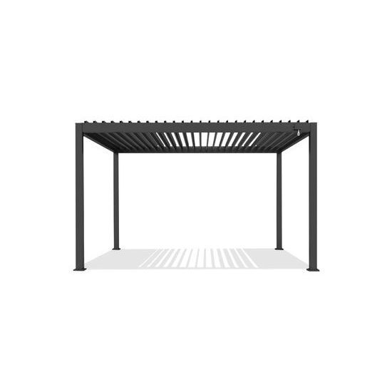 Bioklimatická pergola SPEKTRUM PLUS 4x3 m, volně stojící, antracit