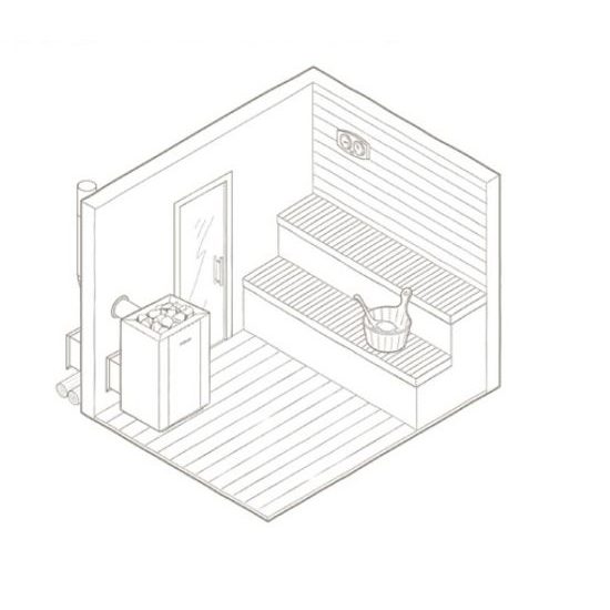 Saunová kamna na dřevo HARVIA M3 SL