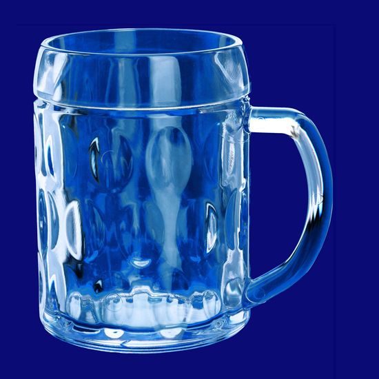 Krýgl SAN, nerozbitná sklenice na pivo, s uchem 0,5L