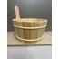 SAUFLEX, dřevěné vědro s naběračkou pine/cedr, 4L, set