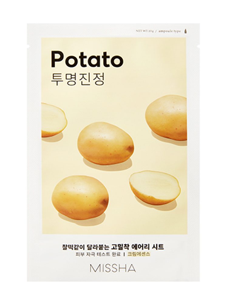 MISSHA Plátýnková maska - Airy Fit Sheet Mask - Potato