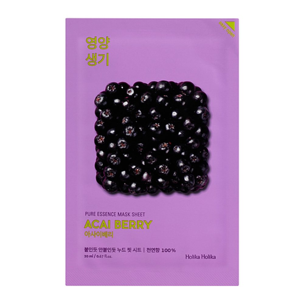 HOLIKA HOLIKA Plátýnková maska Pure Essence Mask Sheet - Acai Berry