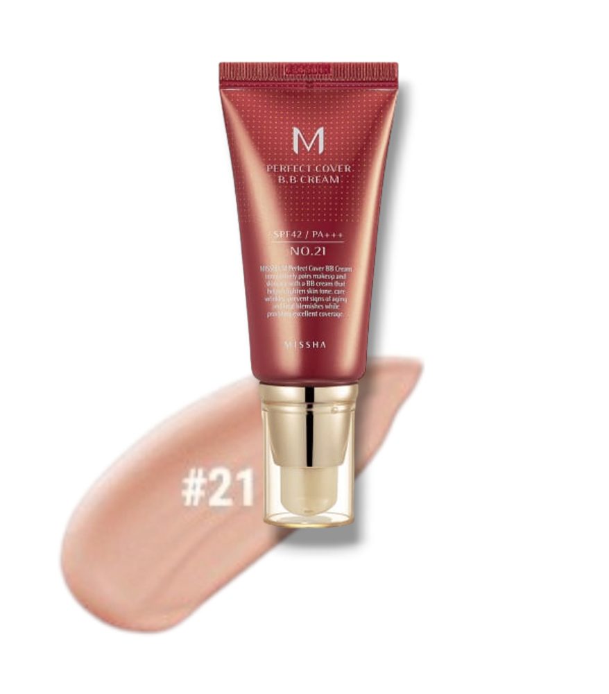 MISSHA BB krém M Perfect Cover BB Cream (50 ml) - #21 Light Beige