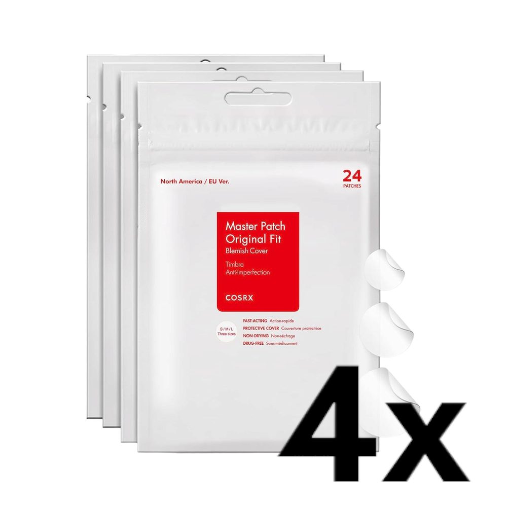COSRX 4x Čistící náplasti Acne Pimple Master Patch (4 x 24 náplastí)