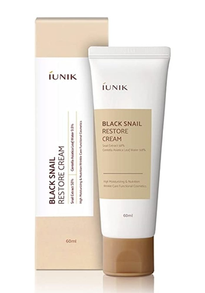 iUNIK Pleťový krém Black Snail Restore Cream (60 ml)