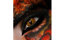 Crazy šošovky - nedioptrické - BROWN LIZARD mini sclera (2 šošovky)