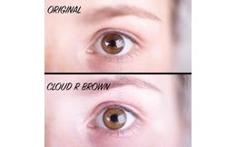 Barevné čočky - dioptrické - Cloud R Brown (2 ks)