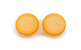 Transparenter Kontaktlinsenbehälter – Orange