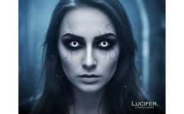 Crazy šošovky - nedioptrické - BLACK mini sclera (2 šošovky)