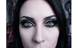 Crazy čočky - nedioptrické - BLACK mini sclera (2 čočky)